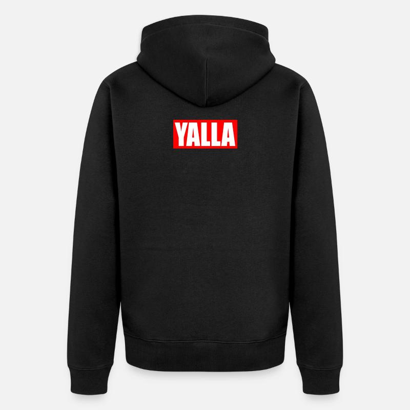 Yalla - Veste à capuche bio Premium Unisexe - noir