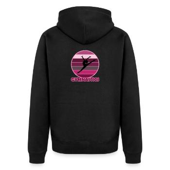 Gymnastique Gymnastique Gymnastique - Veste à capuche bio Premium Unisexe - noir - Dos - Nico (187cm)