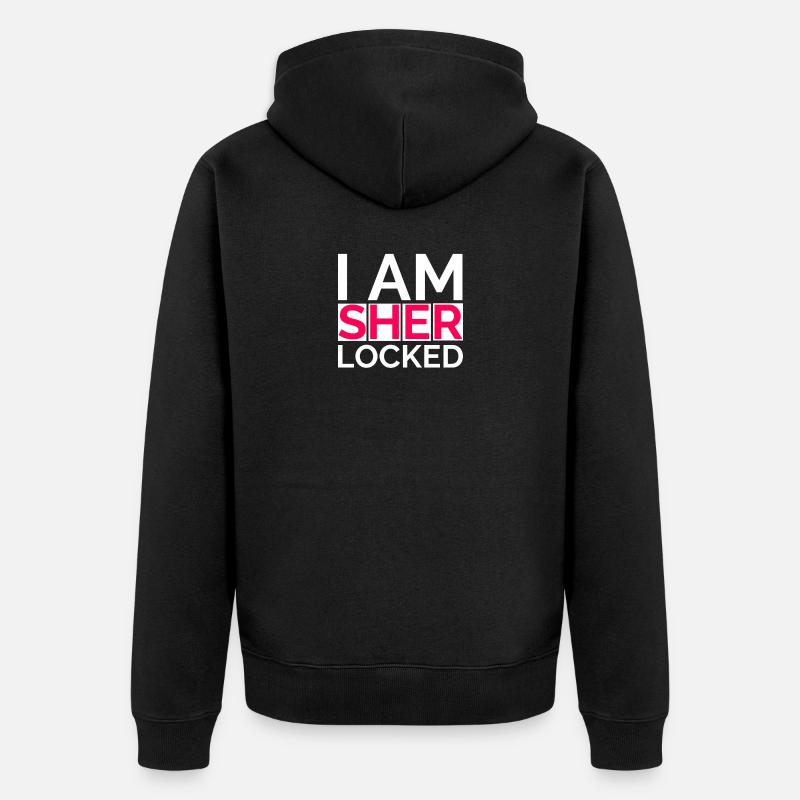 Sherlocked! Sherlock Holmes Fan Gift Series - Veste à capuche bio Premium Unisexe - noir