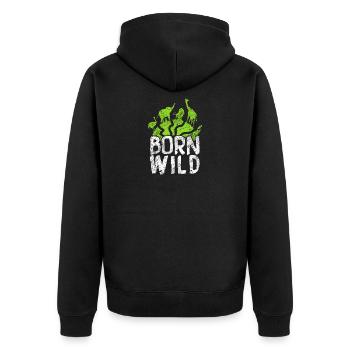 Animal safari - Veste à capuche bio Premium Unisexe - noir - Dos - Nico (187cm)