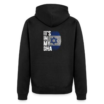 Israël DNA - Veste à capuche bio Premium Unisexe - noir - Dos - Nico (187cm)