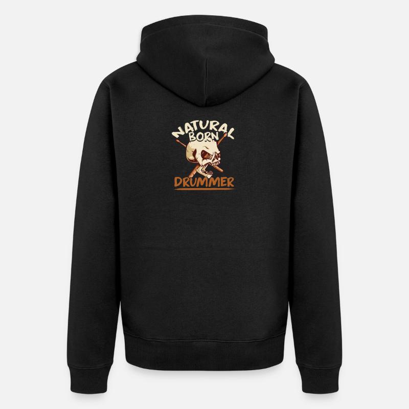 Batteur de batterie - Veste à capuche bio Premium Unisexe - noir