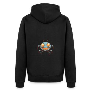 crabe crabe Halloween drôle zombie - Veste à capuche bio Premium Unisexe - noir - Dos - Nico (187cm)