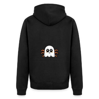 Tarentule Halloween Drôle Fantôme - Veste à capuche bio Premium Unisexe - noir - Dos - Nico (187cm)