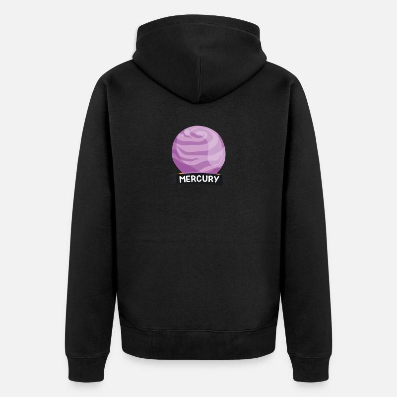 Planète Mercury Space gift - Veste à capuche bio Premium Unisexe - noir