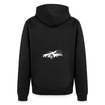 Voiture de sport Voiture Turbo - Veste à capuche bio Premium Unisexe - noir - Dos - Nico (187cm)