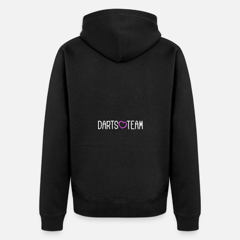 Équipe de fléchettes - Veste à capuche bio Premium Unisexe - noir