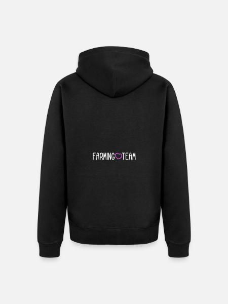 Farming Team - Unisex Premium Organic Zip Hoodie - black