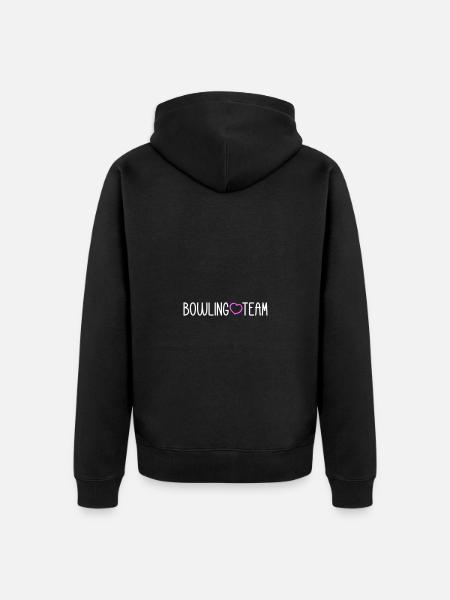 Bowling Team - Unisex Premium Organic Zip Hoodie - black