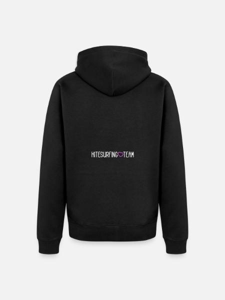 Kitesurfing Team - Unisex Premium Bio Zip Hoodie - Schwarz
