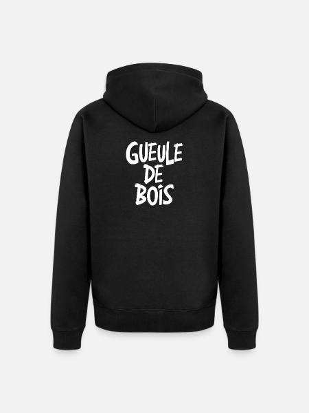 Gueule de bois - Veste à capuche bio Premium Unisexe - noir