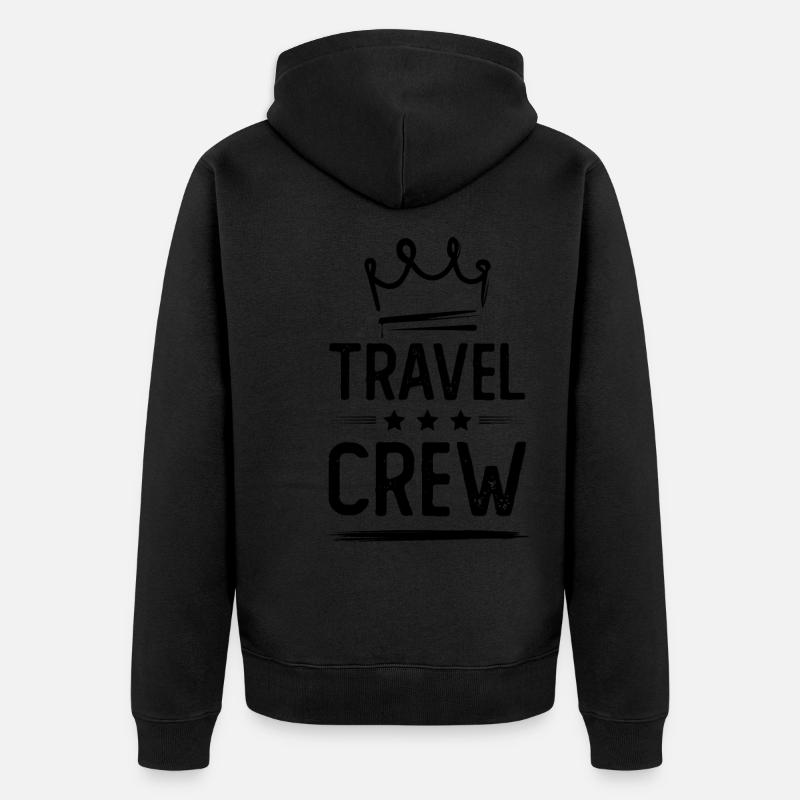 Équipage de voyage - Veste à capuche bio Premium Unisexe - noir
