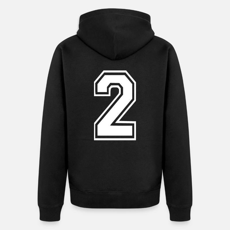 2 - Veste à capuche bio Premium Unisexe - noir
