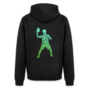 Disc Golf Player Symbols Boys Disc Golf - Veste à capuche bio Premium Unisexe - noir - Dos - Nico (187cm)