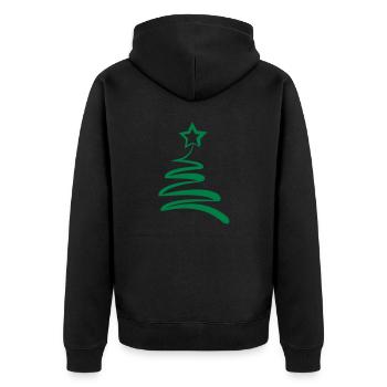Sapin de Noël - Veste à capuche bio Premium Unisexe - noir - Dos - Nico (187cm)