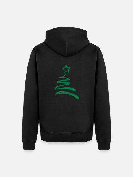 Sapin de Noël - Veste à capuche bio Premium Unisexe - noir