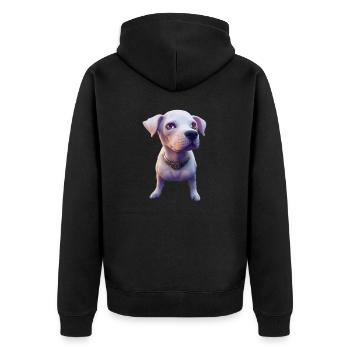Dogo Argentino Chien - Dogo Argentino - Veste à capuche bio Premium Unisexe - noir - Dos - Nico (187cm)