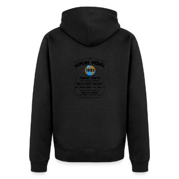 1992 - Veste à capuche bio Premium Unisexe - noir - Dos - Nico (187cm)