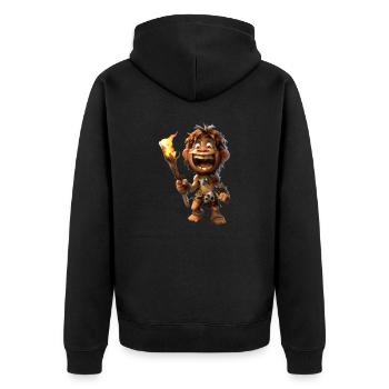 Toons de l’homme des cavernes #lovely - Veste à capuche bio Premium Unisexe - noir - Dos - Nico (187cm)