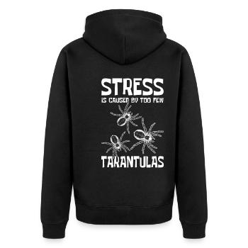 Tarantula Geschenke | Haustiere Spinne Vogelspinne - Unisex Premium Bio Zip Hoodie - Schwarz - Hinten - Nico (187cm)