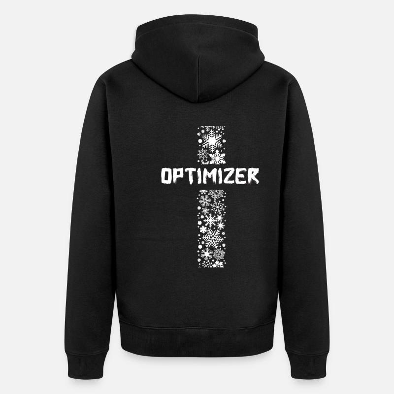 OPTIMISEUR D58 4 - Veste à capuche bio Premium Unisexe - noir