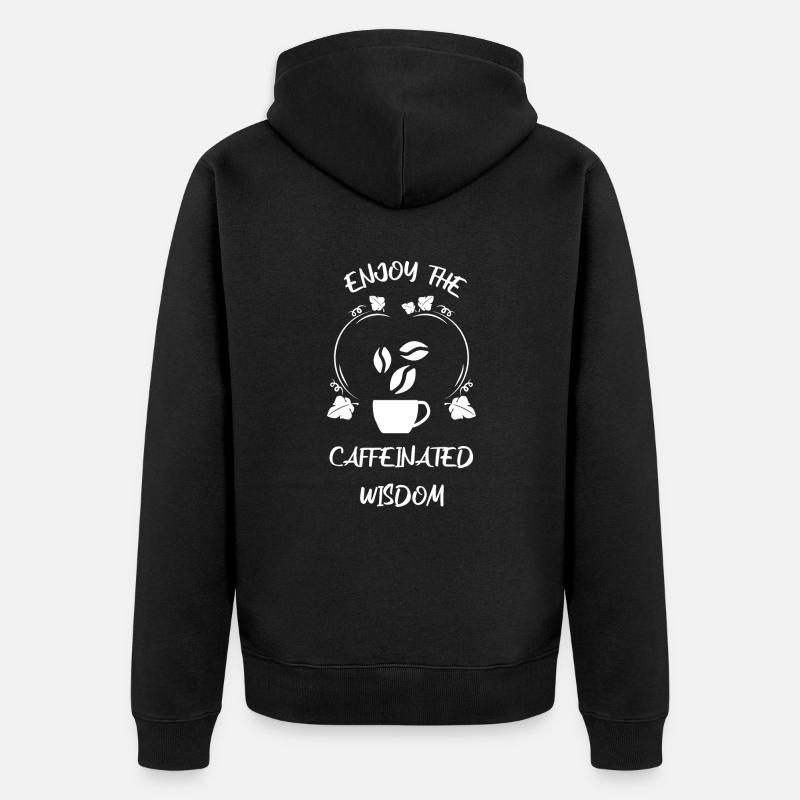 Café Espresso Café - Veste à capuche bio Premium Unisexe - noir