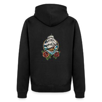 tondeuse - Veste à capuche bio Premium Unisexe - noir - Dos - Nico (187cm)