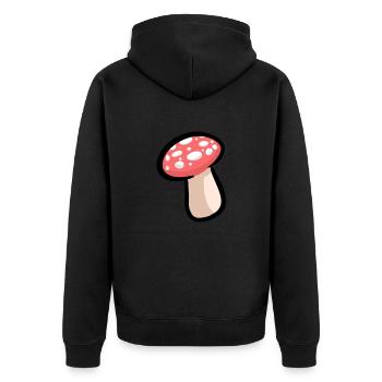 Champignon - Veste à capuche bio Premium Unisexe - noir - Dos - Nico (187cm)