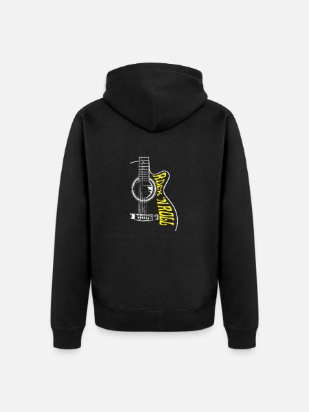 ROCK N ROLL GITARRE - Unisex Premium Bio Zip Hoodie - Schwarz