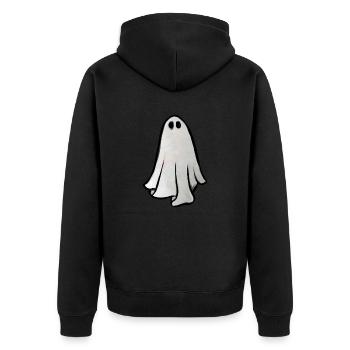 fantôme - Veste à capuche bio Premium Unisexe - noir - Dos - Nico (187cm)