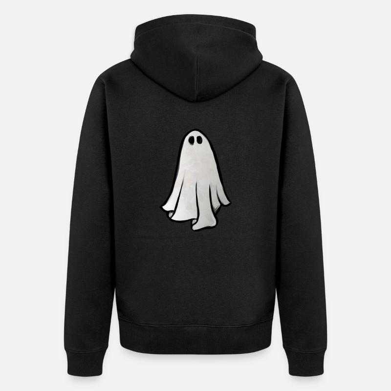 fantôme - Veste à capuche bio Premium Unisexe - noir