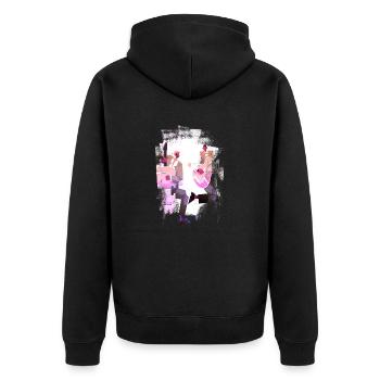 Musique rétro heavy metal Hard Rock Punk vinyle pop - Veste à capuche bio Premium Unisexe - noir - Dos - Nico (187cm)