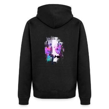 Musique rétro heavy metal Hard Rock Punk vinyle pop - Veste à capuche bio Premium Unisexe - noir - Dos - Nico (187cm)