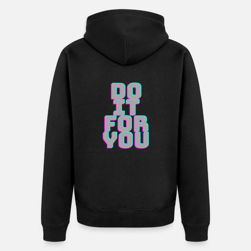 DoItForYou (FaitesPourVous) - Veste à capuche bio Premium Unisexe - noir