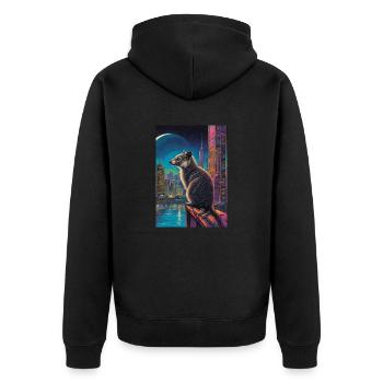 Future possum - Veste à capuche bio Premium Unisexe - noir - Dos - Nico (187cm)