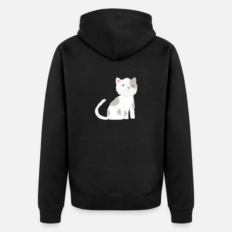 Chat Chats - Veste à capuche bio Premium Unisexe - noir