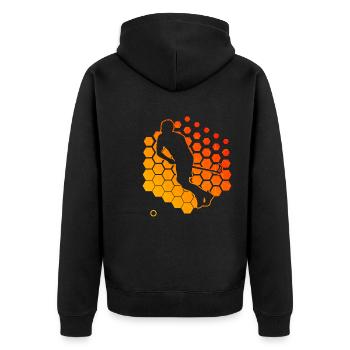 Salibandy Floorball Hockey de sol féminin - Veste à capuche bio Premium Unisexe - noir - Dos - Nico (187cm)