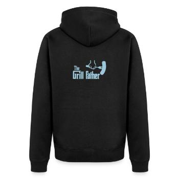 grill father - Veste à capuche bio Premium Unisexe - noir - Dos - Nico (187cm)
