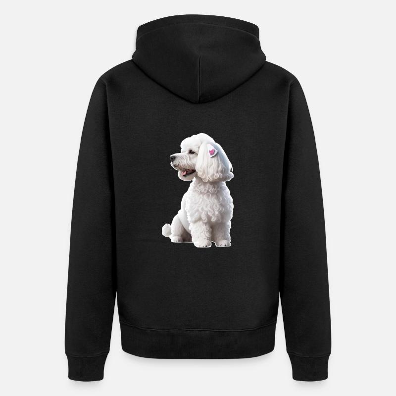 Caniche - Veste à capuche bio Premium Unisexe - noir