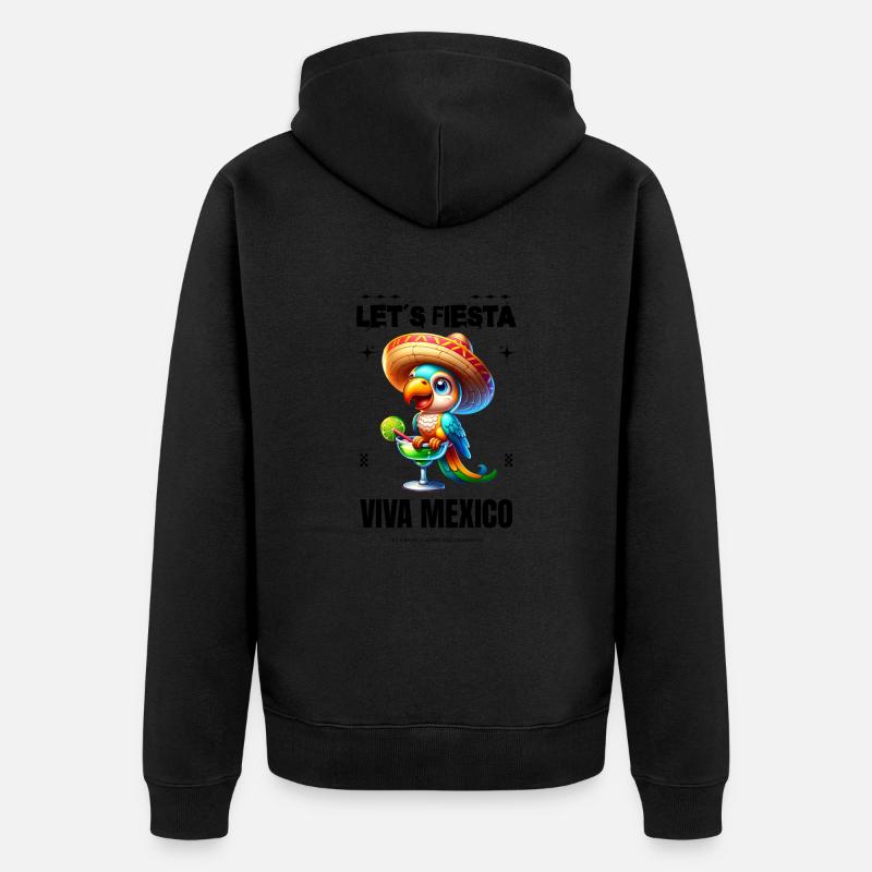 Fiesta Viva Mexico Perroquet - Veste à capuche bio Premium Unisexe - undefined