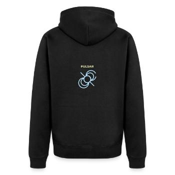 Pulsar Pulsating Radio Source - Veste à capuche bio Premium Unisexe - noir - Dos - Nico (187cm)