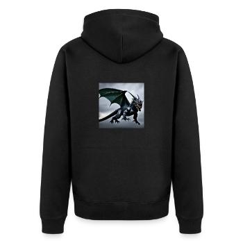 DragonGodzilla - Veste à capuche bio Premium Unisexe - noir - Dos - Nico (187cm)