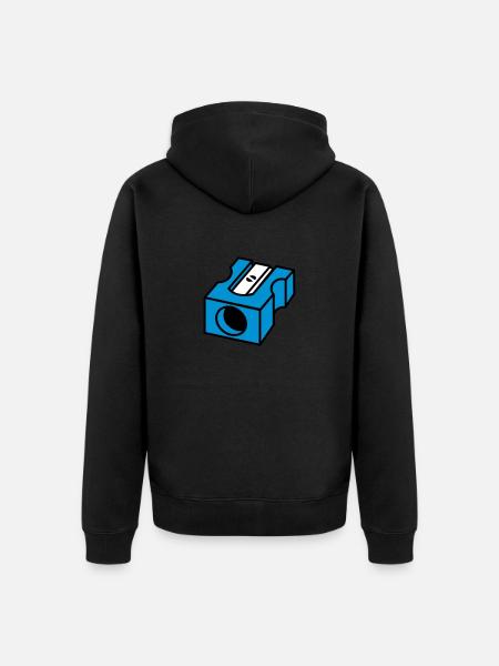 taille-crayon - Veste à capuche bio Premium Unisexe - noir