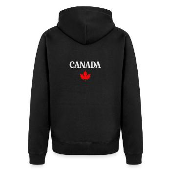 erable canada - Veste à capuche bio Premium Unisexe - noir - Dos - Nico (187cm)