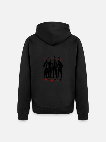 Bachelor Party Team - Unisex Premium Organic Zip Hoodie - black