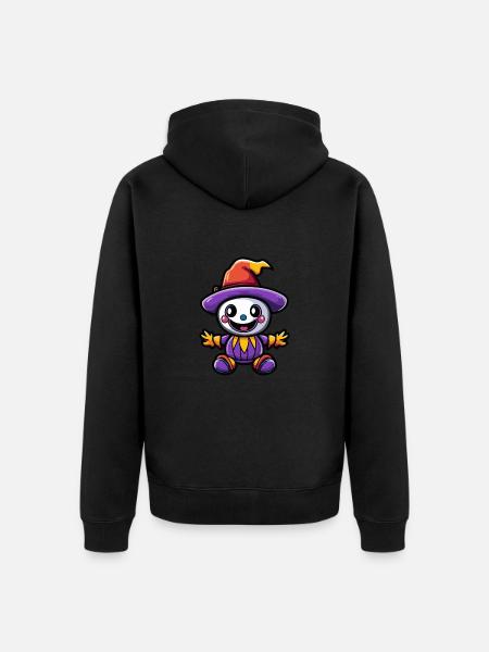 Halloween Clown Comique Bébé - Veste à capuche bio Premium Unisexe - noir