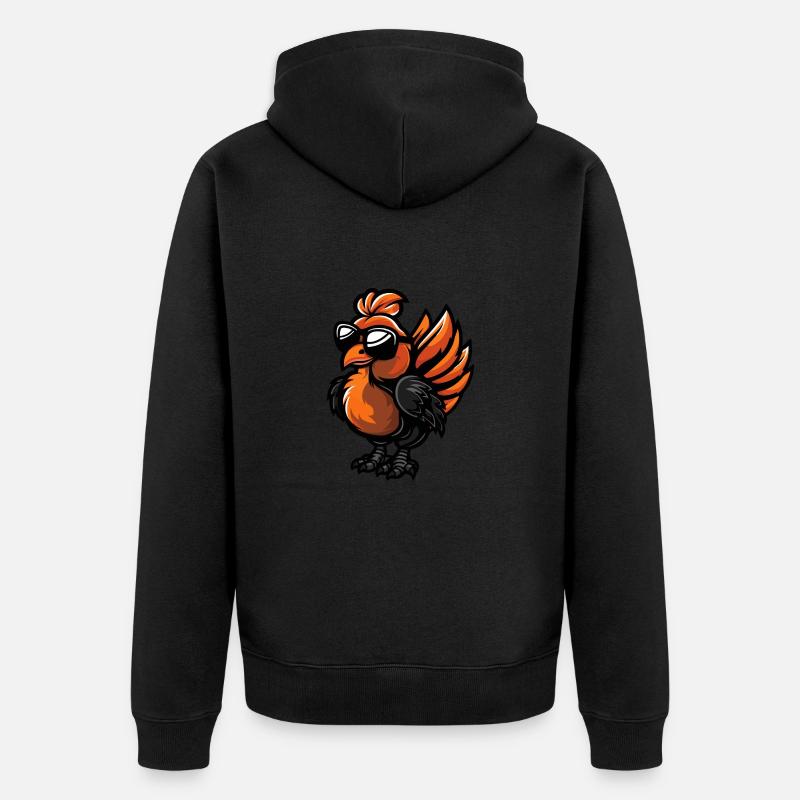 Animal de dinde - Veste à capuche bio Premium Unisexe - noir