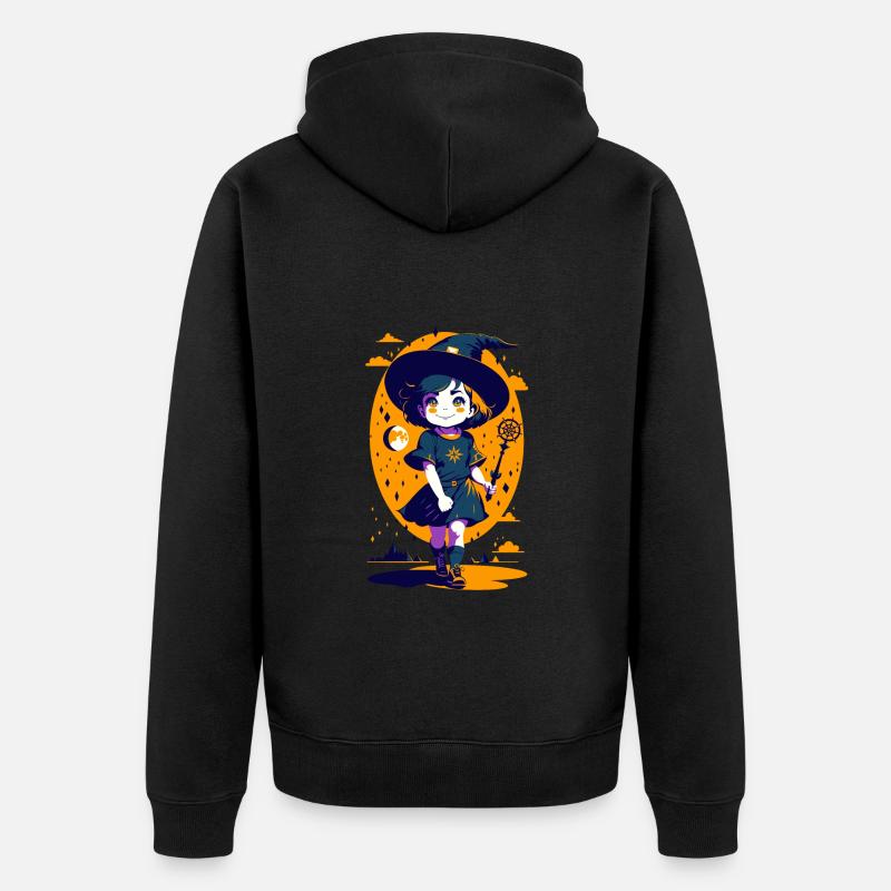 Petite sorcière - Veste à capuche bio Premium Unisexe - noir