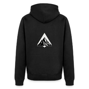 Montagne et alpinisme, escalade et ascension - Veste à capuche bio Premium Unisexe - noir - Dos - Nico (187cm)