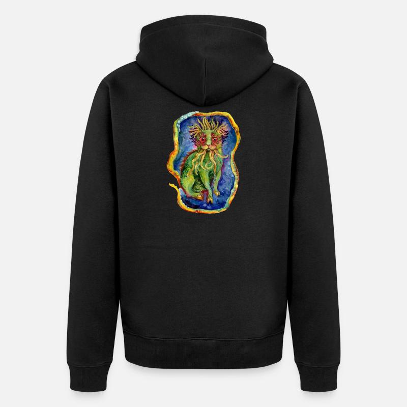 Cathulhu - Veste à capuche bio Premium Unisexe - noir